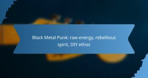 Black Metal Punk: raw energy, rebellious spirit, DIY ethos