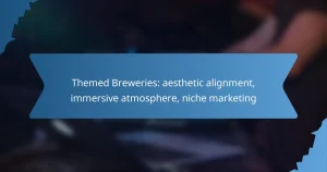 Themed Breweries: aesthetic alignment, immersive atmosphere, niche marketing